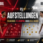 Aufstellungen: Teilnehmer: FC Liverpool gegen Real Madrid
